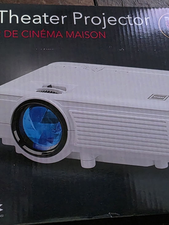 RCA Other - White Home Theater Projector with Blue Lens - Compact Multimedia Projector